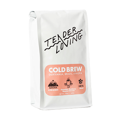 Tender loving coffee roasters cold brew blend from guatemala brazil and ethiopia